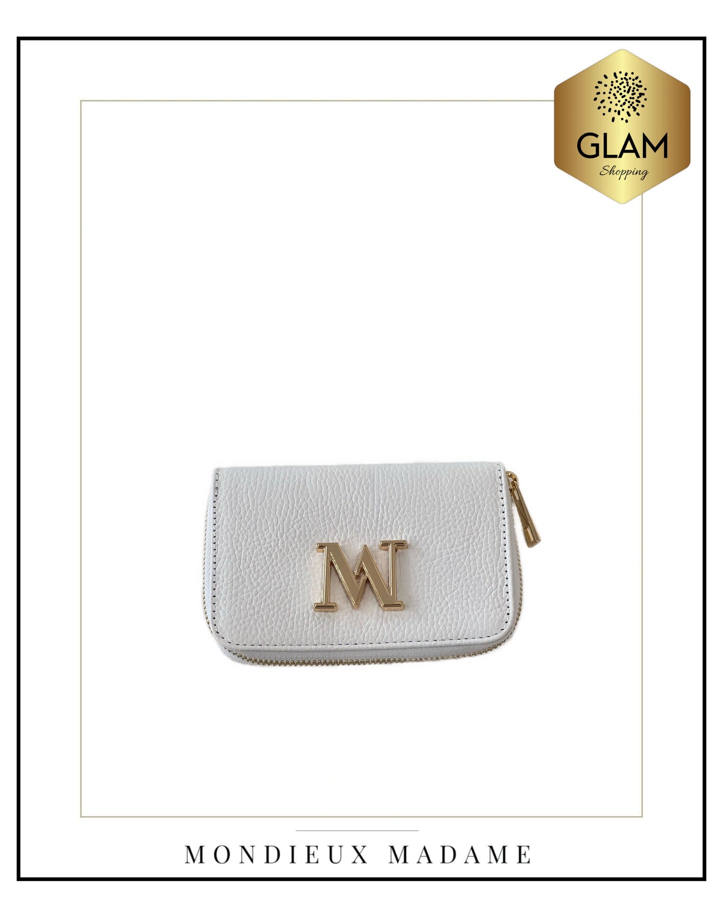 MM PORTEFEUILLE MIDI BLANC STOCK