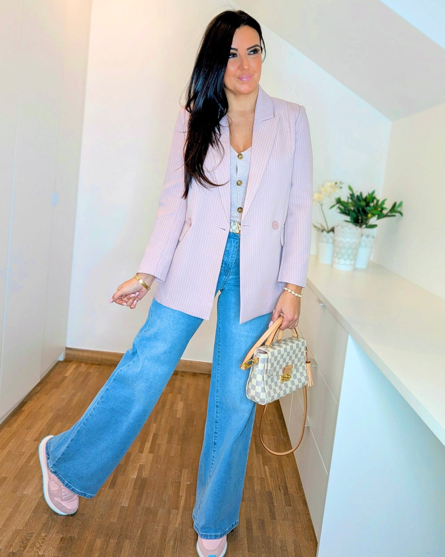 Roze Lurex Vest