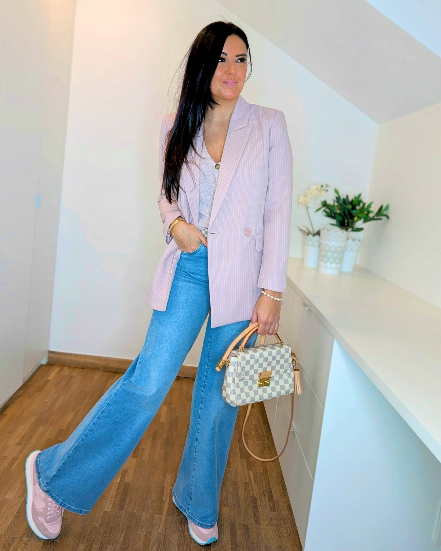 Roze Lurex Vest
