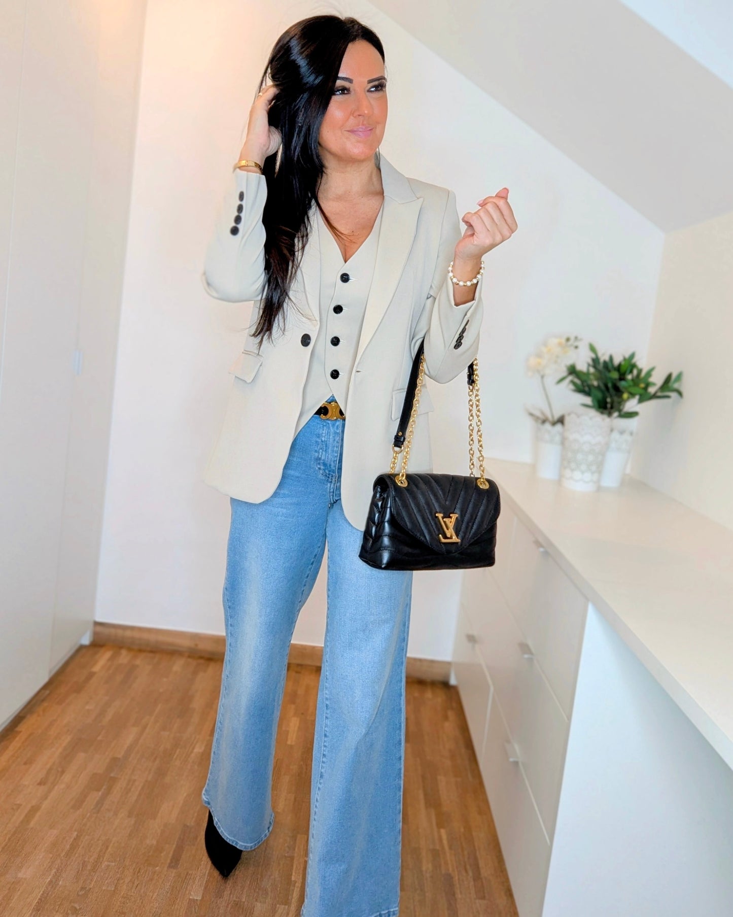 Blazer Helena Beige