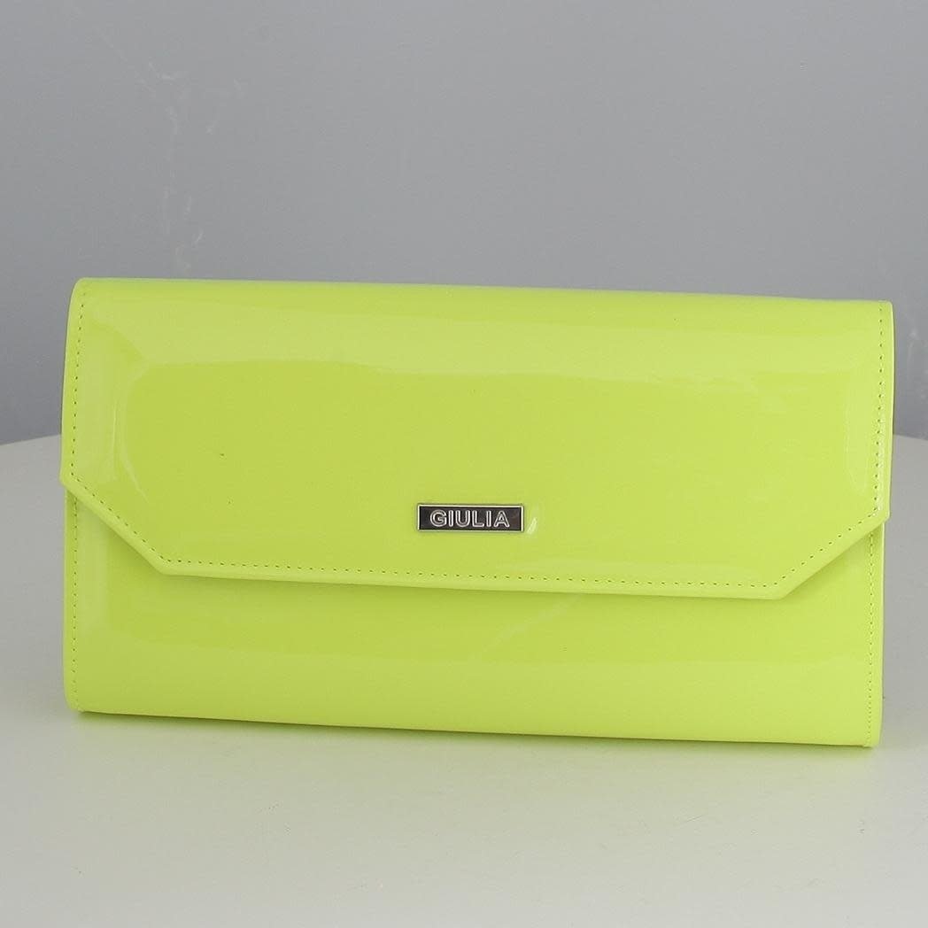 GIULIA TAS CHAROL FLUOR GEEL