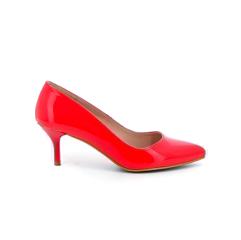 GIULIA ESCARPIN 5CM VERNICE CORAL