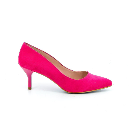 GIULIA PUMP 5CM SUEDE AARDBEI