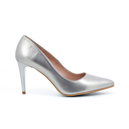 GIULIA PUMP 8CM VITELO GOUD ZILVER