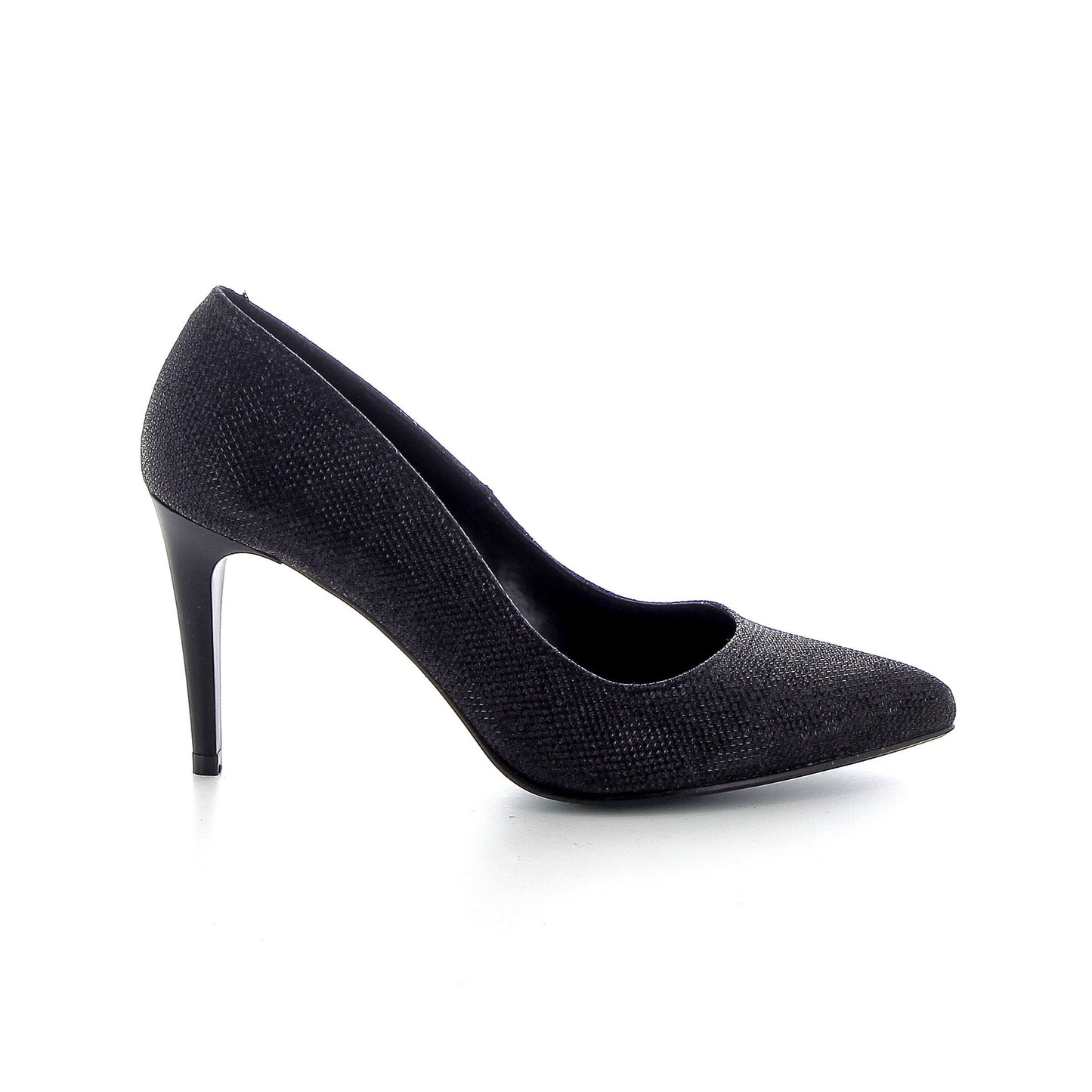 GIULIA PUMP 8CM PAILLETTE ZWART