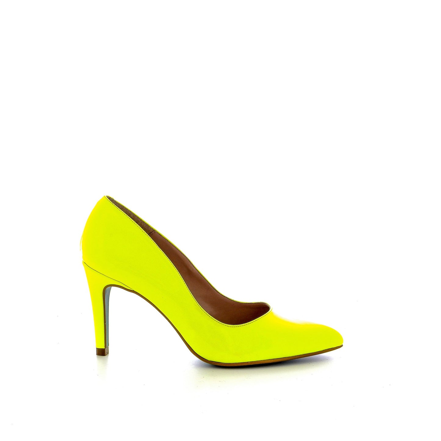 GIULIA PUMP 8CM LAK FLUOR GEEL