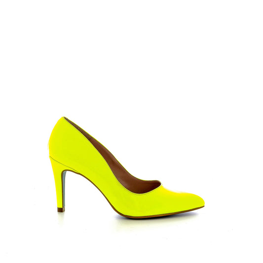 GIULIA PUMP 8CM LAK FLUOR GEEL