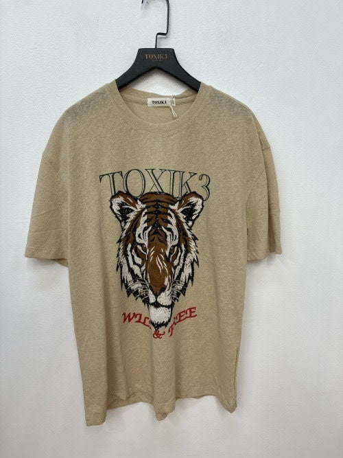 T-Shirt Toxik Tigre Beige