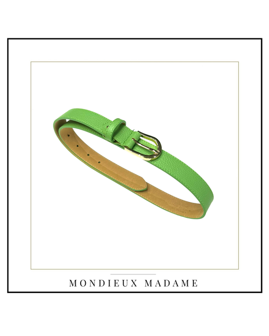 MM Ceinture Mila Cuir Vert Clair