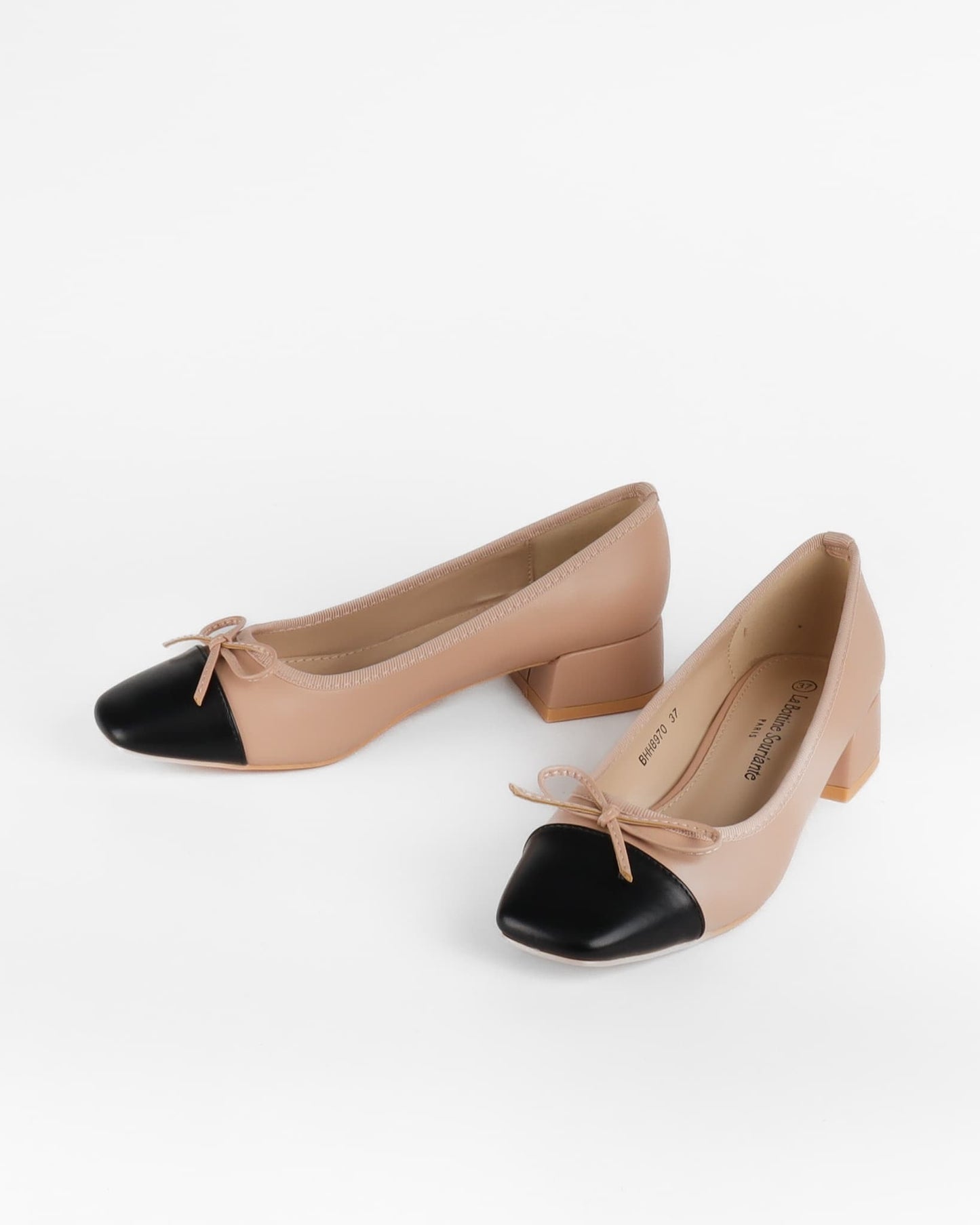 Lara Beige/Zwart Ballerina's