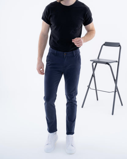 MEN Chino Shorts 10 Navy Blue