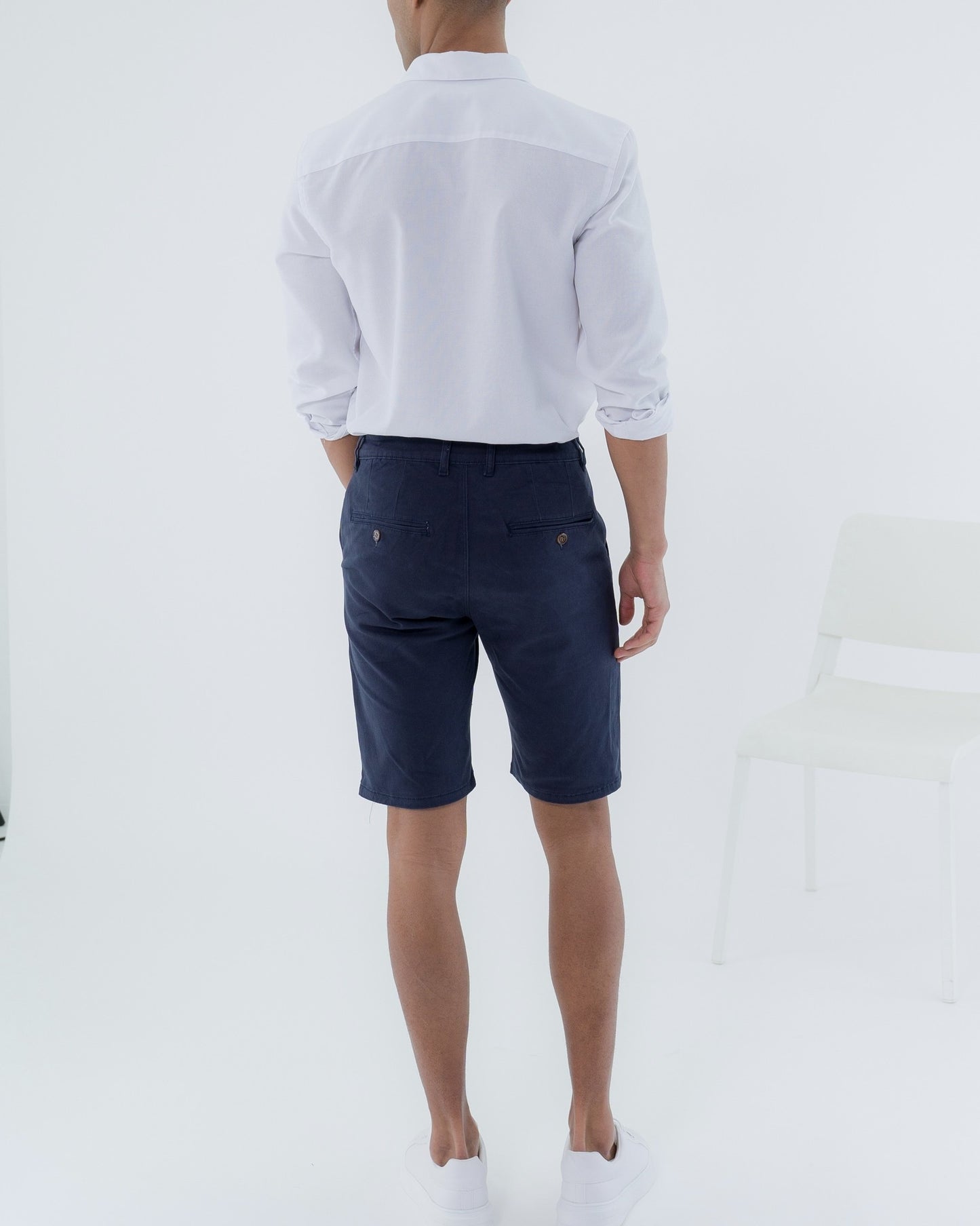 MEN Chino Shorts 10 Navy Blue