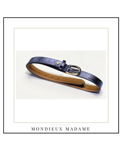 MM Ceinture Mila Cuir Metal Lila