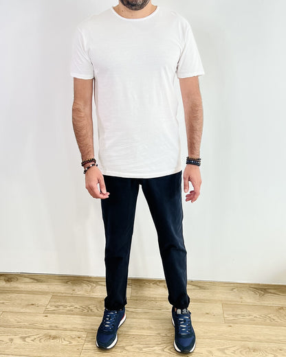 MEN T-shirt Basic Coton Blanc