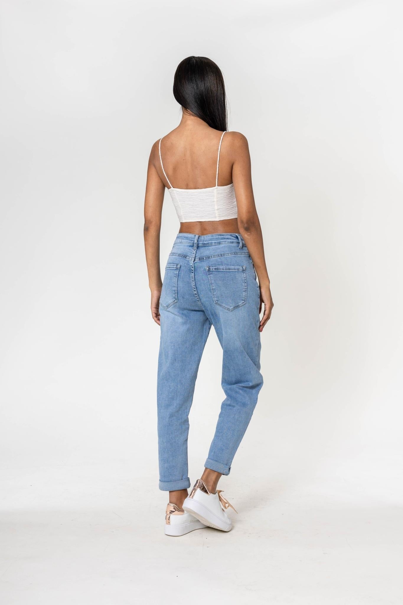 Nina Mom Jeans Blue