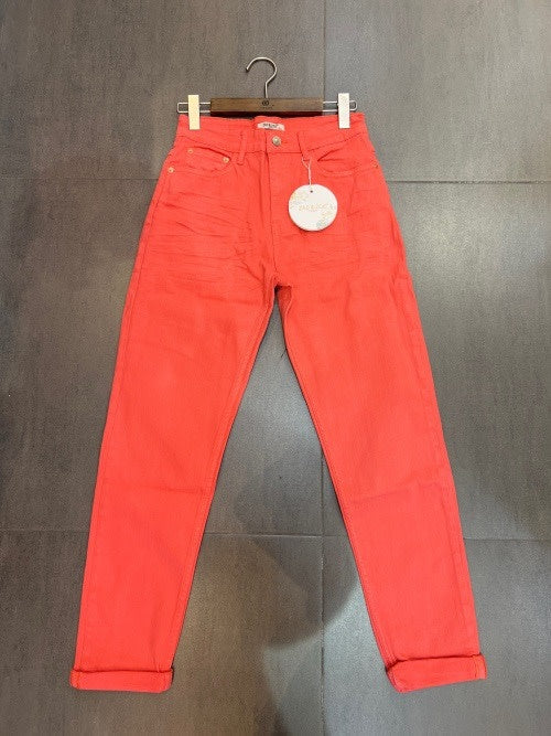 Jeans Zac Mom Corail