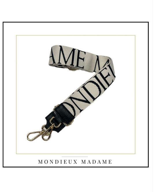 MM Bandouliere New Cuir Noir/Ecru