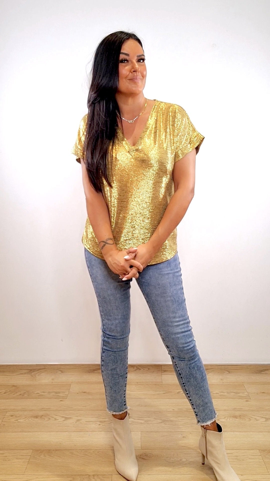 Blouse Glam Gold