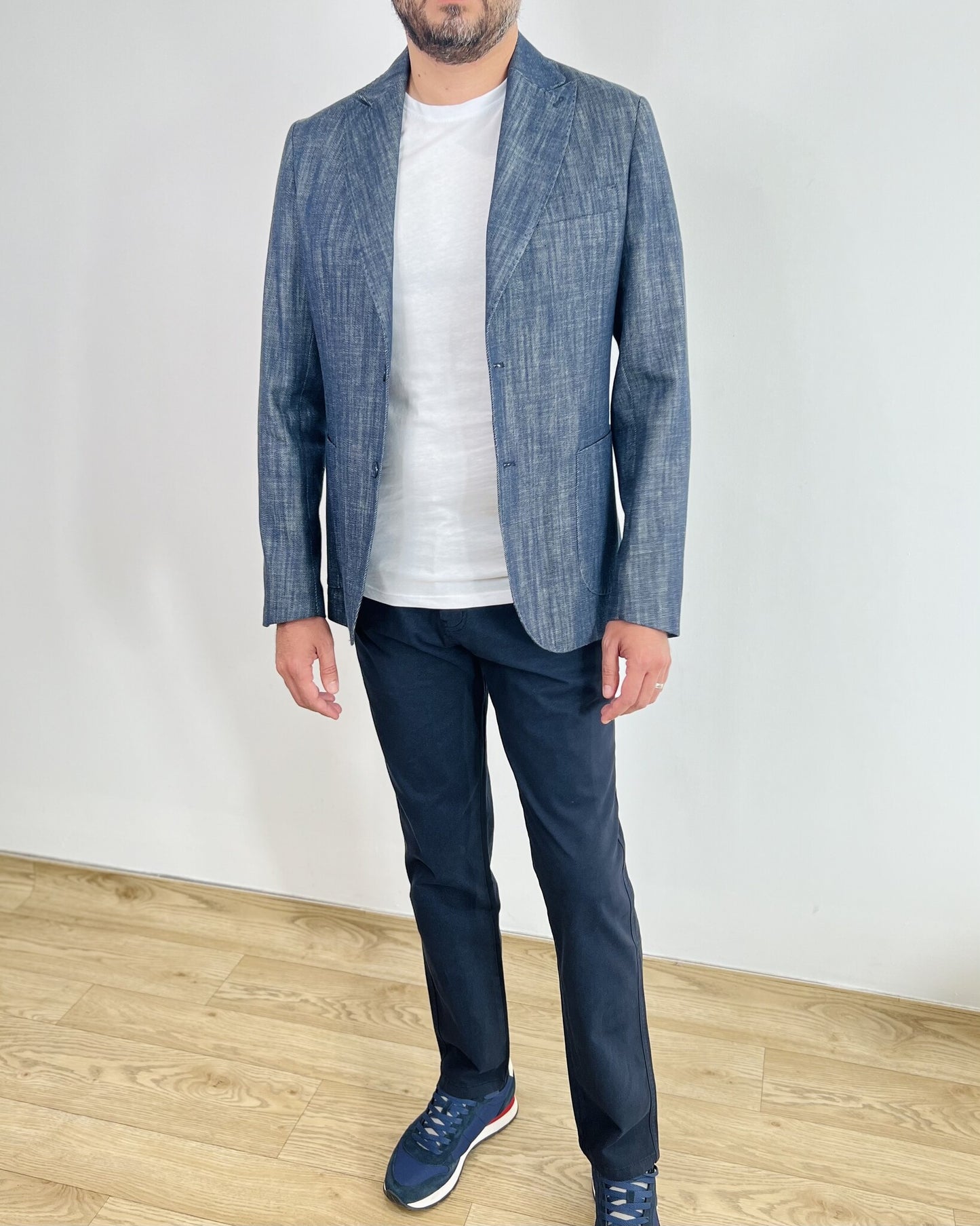 MEN's Blue Jeans Blazer