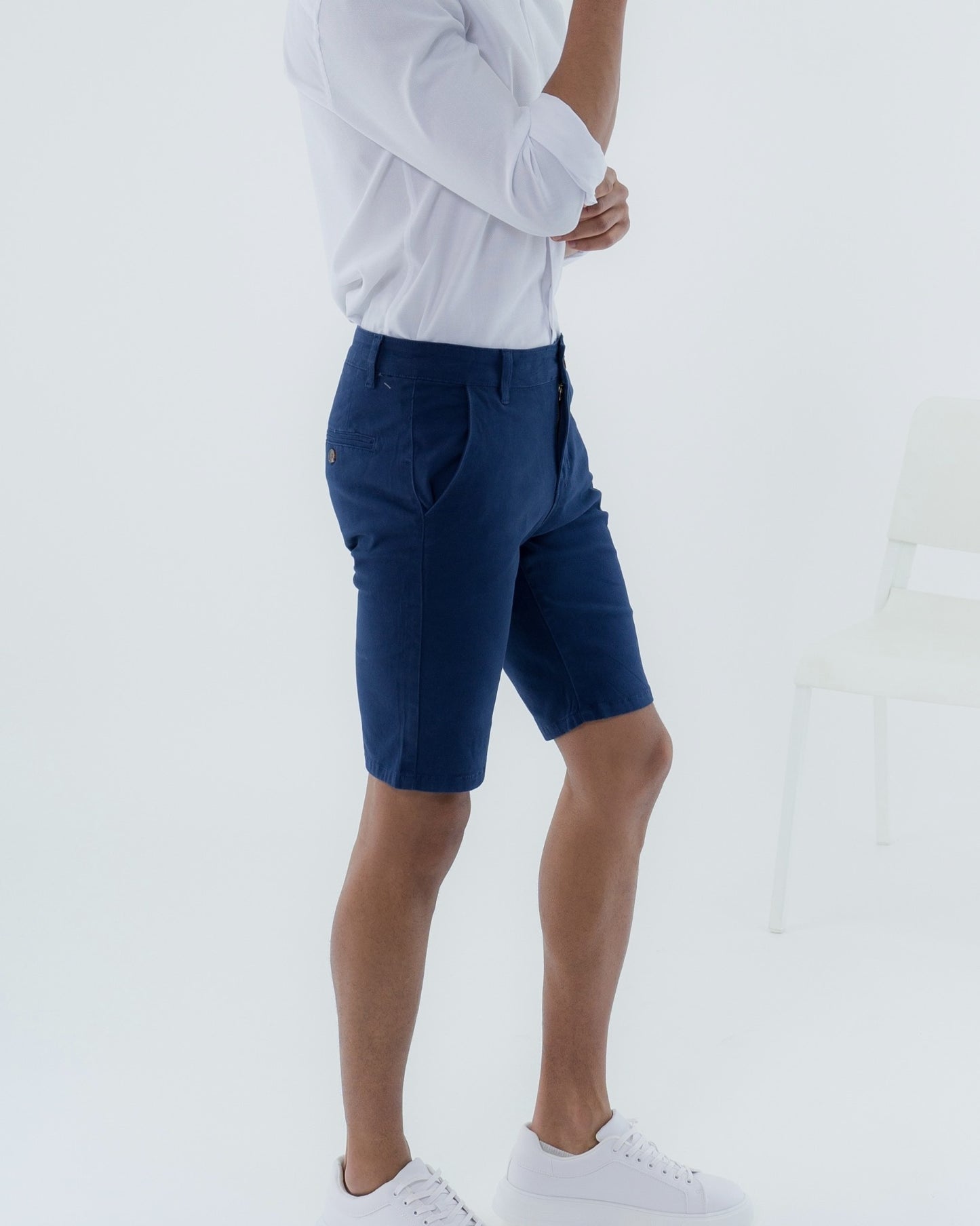 MEN Short Chino 10 Bleu Bic