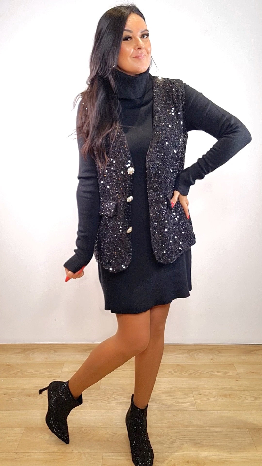 Gilet Eva Noir