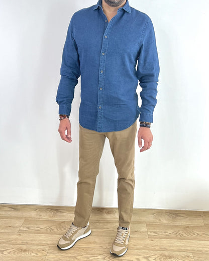 MEN Chemise Mika Bleu Jeans