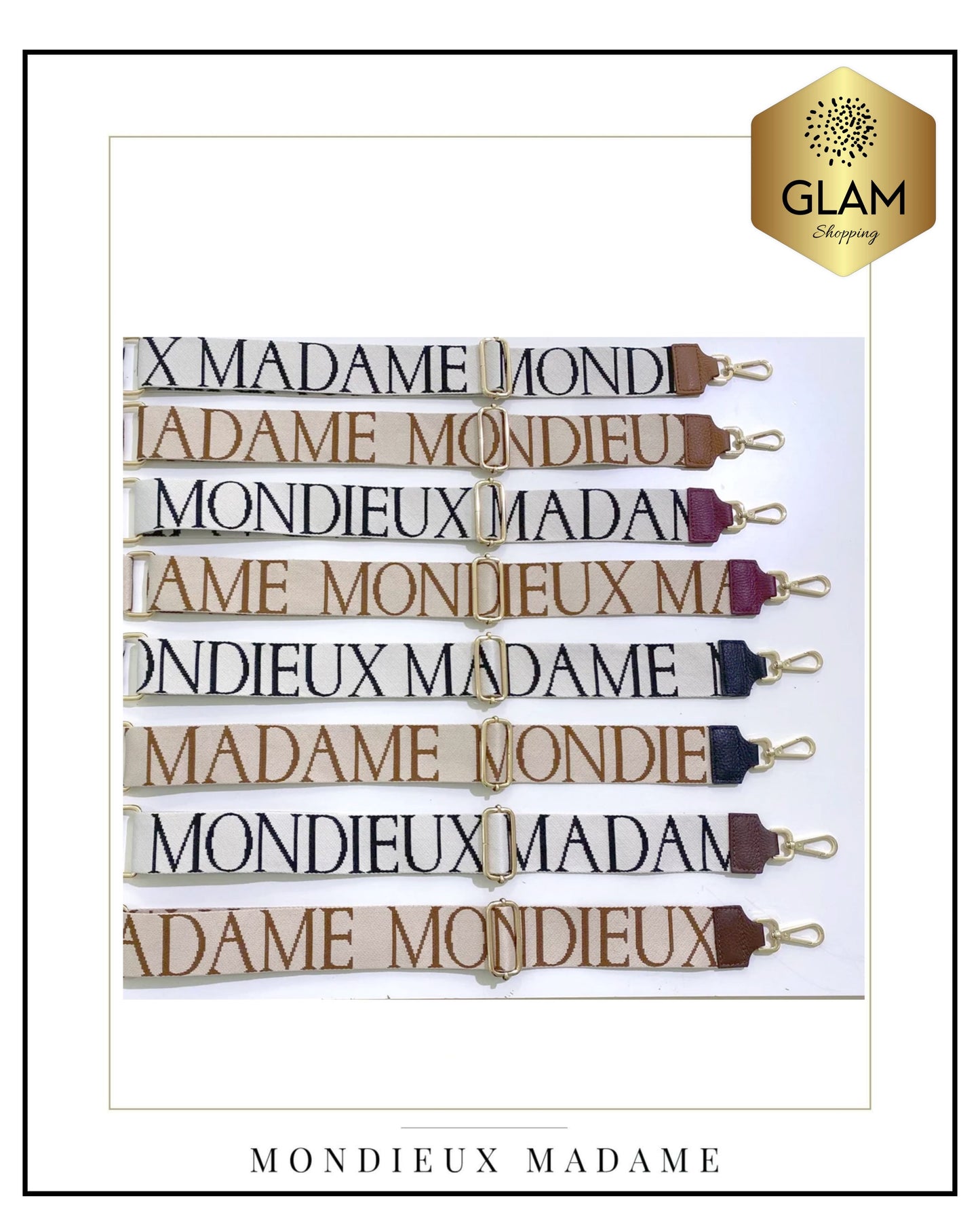 MM BANDOULIERE MONDIEUX MADAME TISSU/CUIR