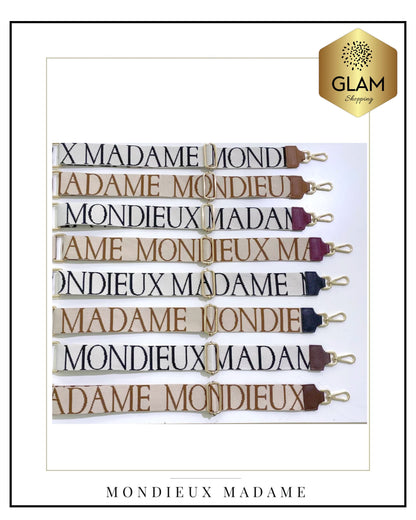 MM BANDOULIERE MONDIEUX MADAME TISSU/CUIR