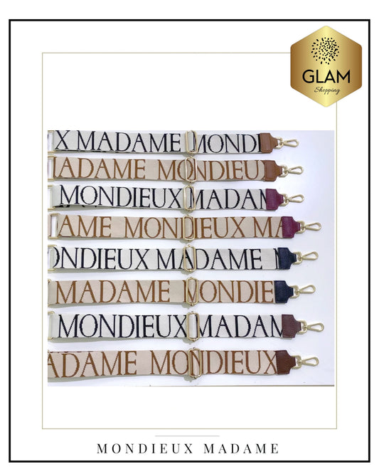 MM BANDOULIERE MONDIEUX MADAME TISSU/CUIR
