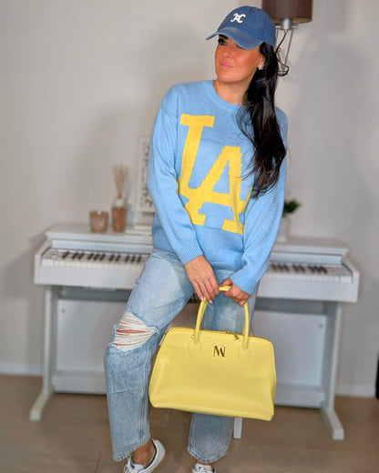 Pull Leona Bleu/Jaune
