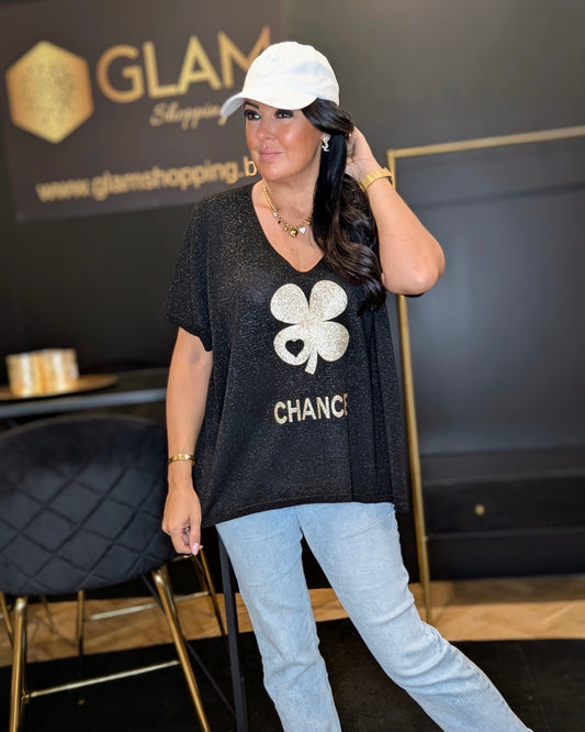 Blouse Chance Lurex Noir