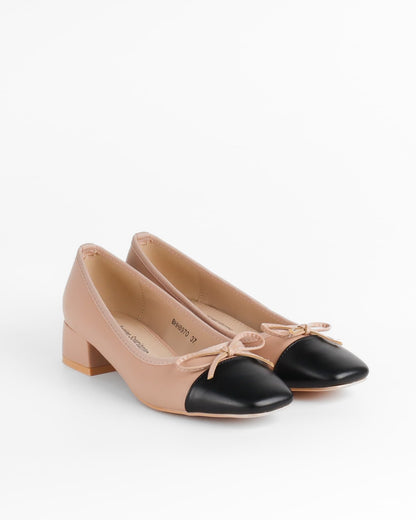 Lara Beige/Zwart Ballerina's