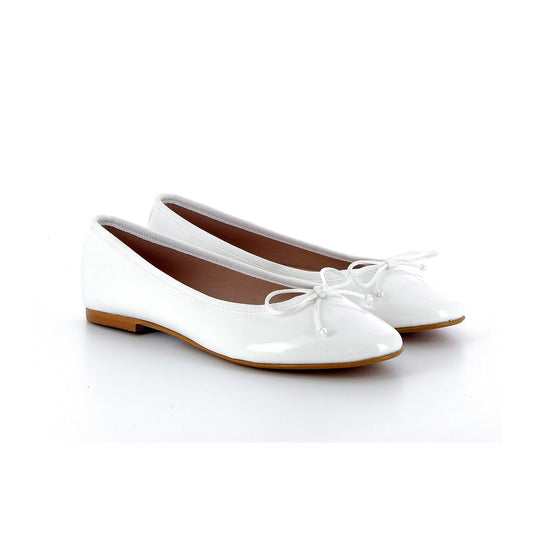 GIULIA BALLERINA VERNICE BLANCO LAST 41