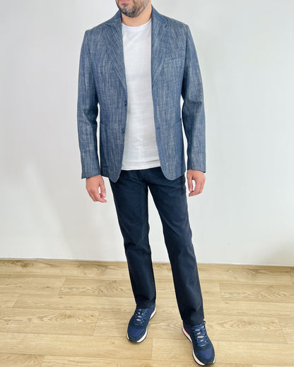 MEN's Blue Jeans Blazer