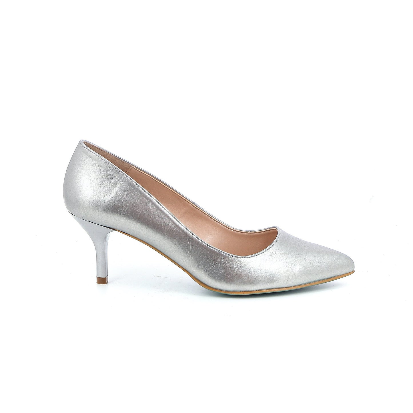 GIULIA PUMPS 5CM VITELO GOLD SILVER LAST 41