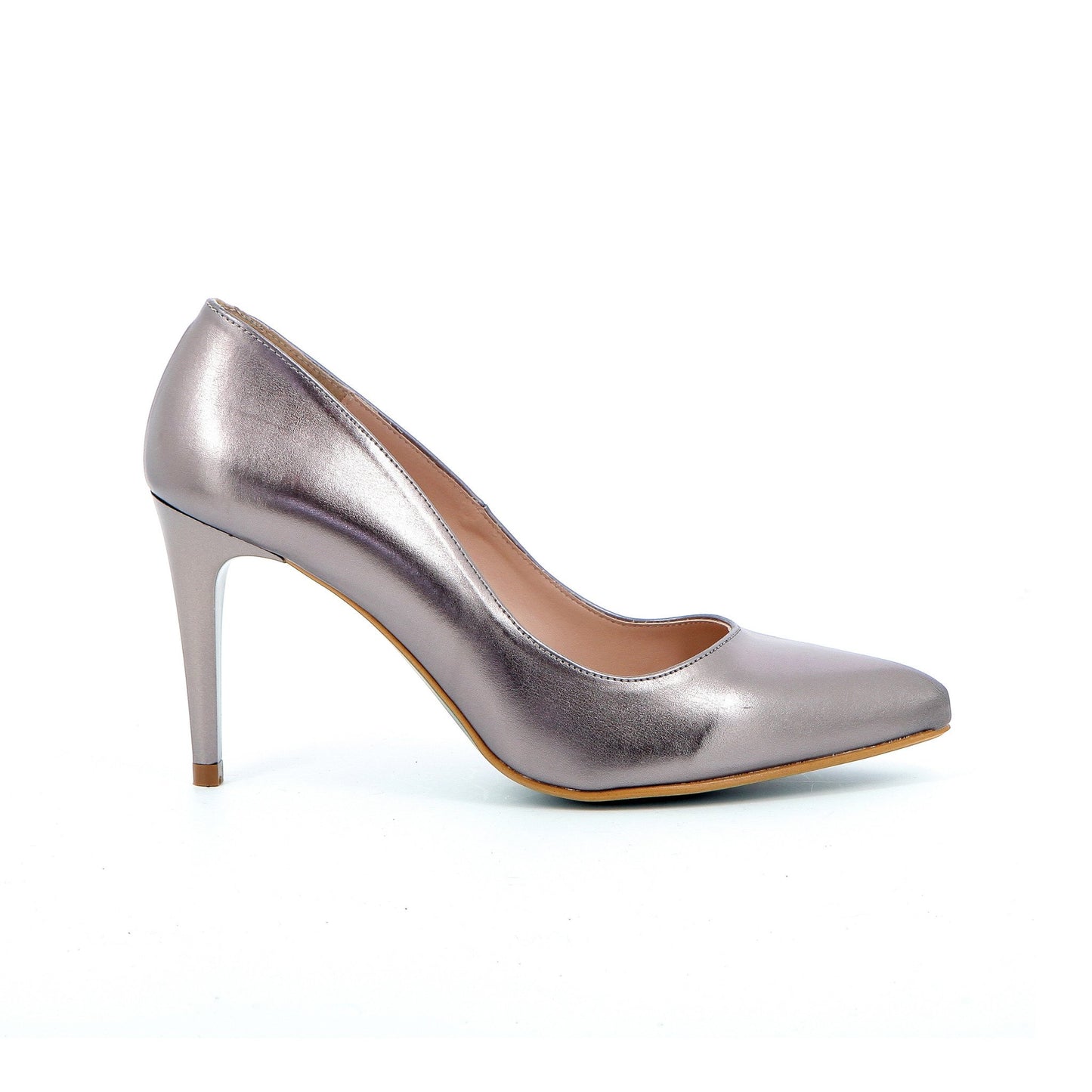 GIULIA ESCARPIN 8CM NAPA METAL BRONCE