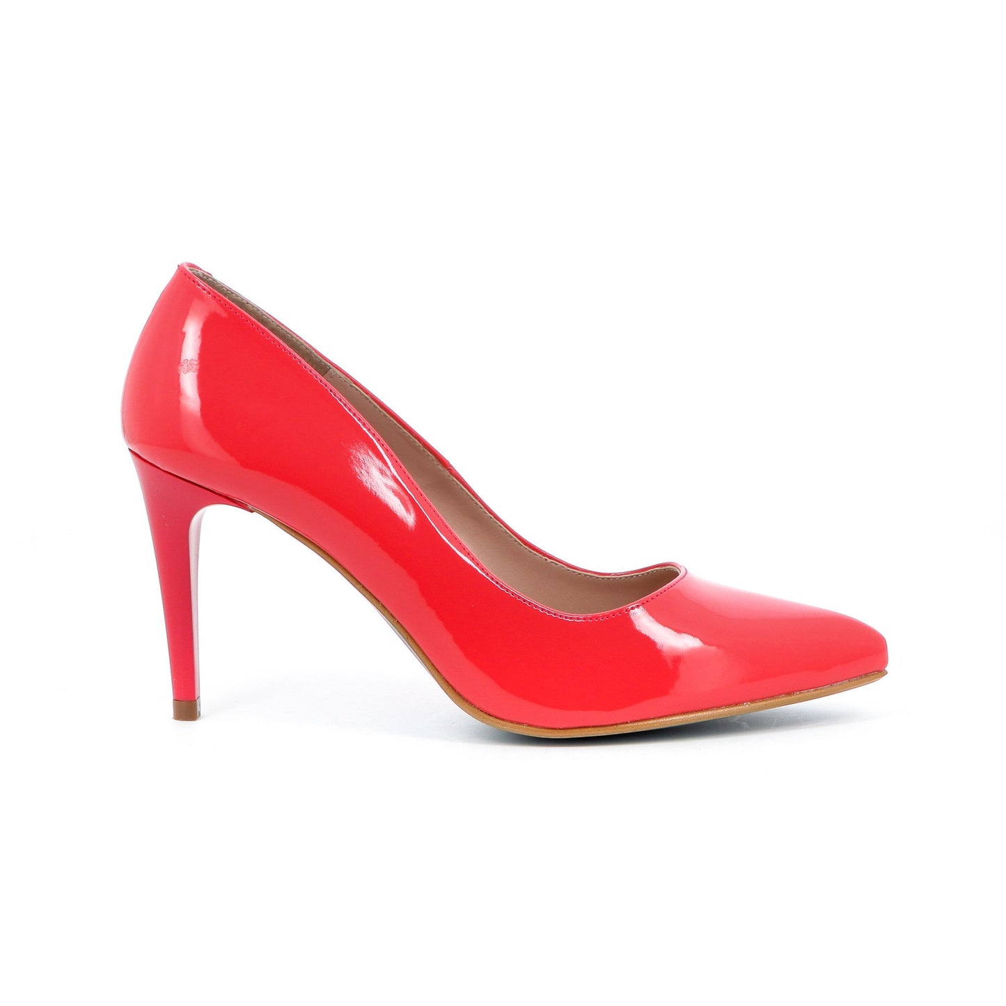 GIULIA ESCARPIN 8CM VERNICE CORAL