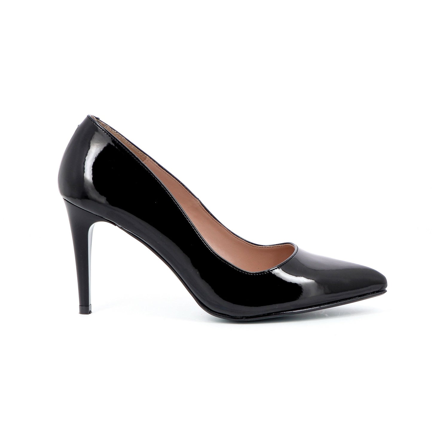 GIULIA ESCARPIN 8CM VERNICE NEGRO