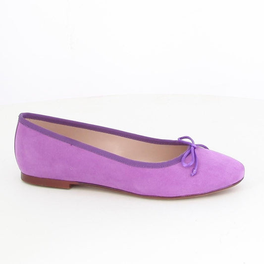 GIULIA BALLERINA SUEDE LILAC