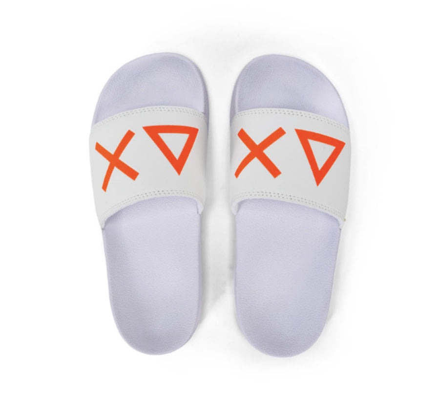 SUN68 UNISEX SLIPPERS WHITE