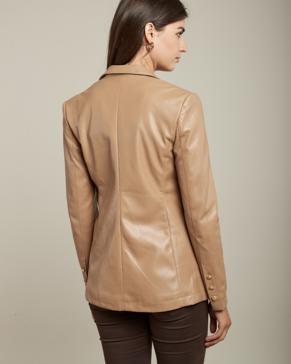 TOXIK BLAZER SIMILI CARAMEL