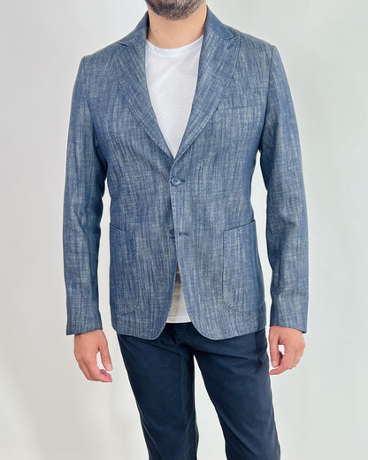 MEN's Blue Jeans Blazer