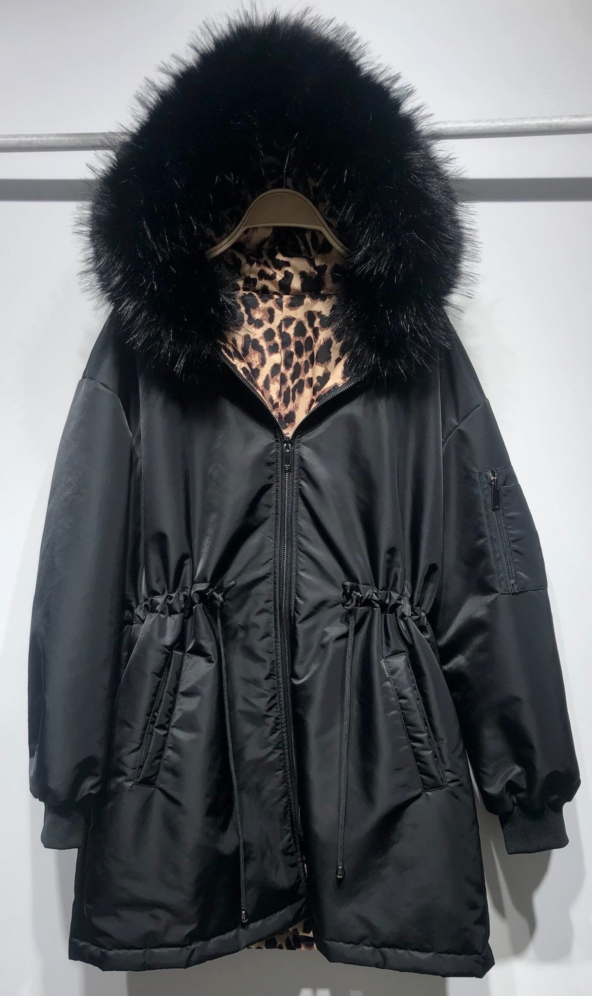 Parka Kenza Noir/Leo