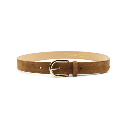 Ceinture Cuir Daim Camel