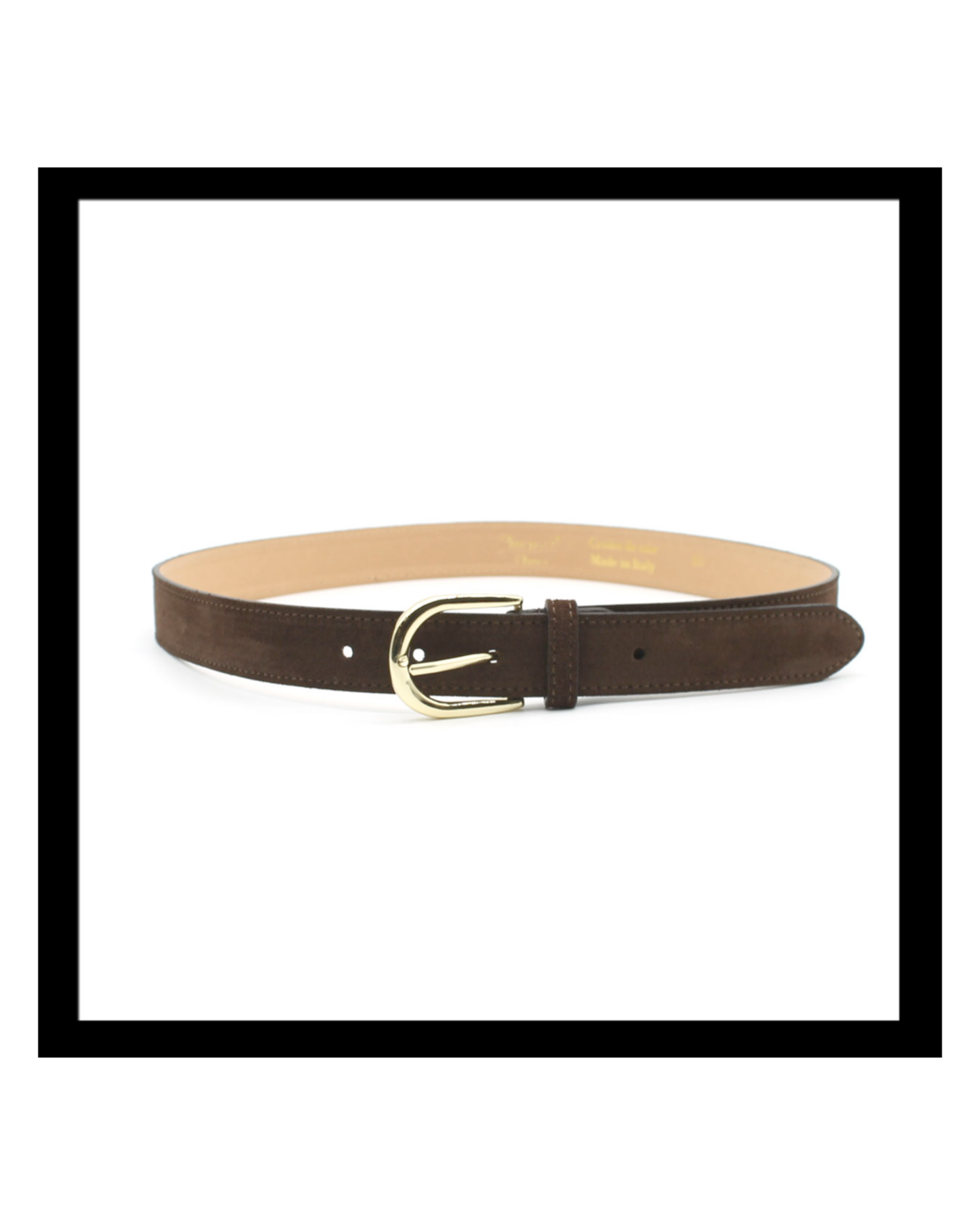 Ceinture Cuir Daim Choco