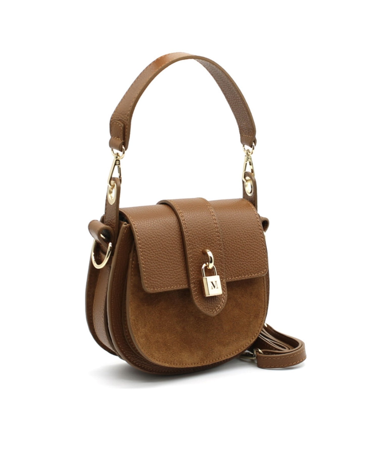 SAC CUIR LEON CAMEL