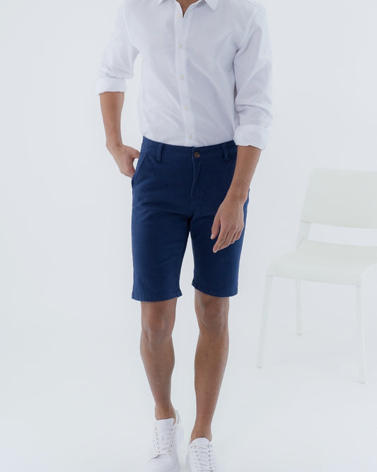 MEN Short Chino 10 Bleu Bic