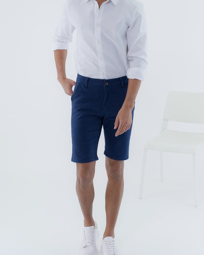 MEN Short Chino 10 Bleu Bic