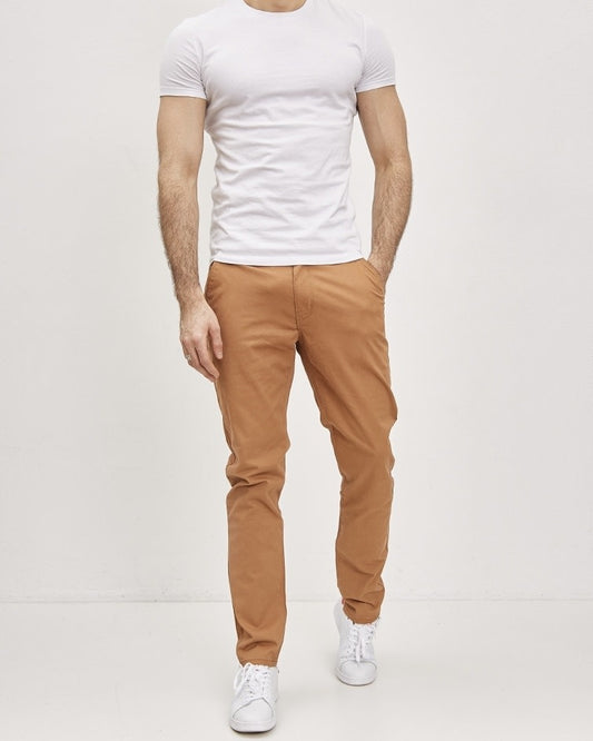 MEN Pantalon Chino 20 Camel