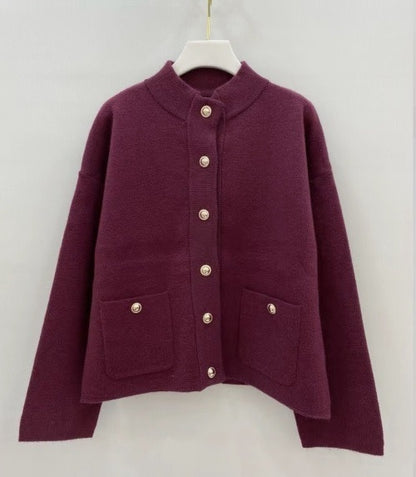 Bobby Burgundy Cardigan OS